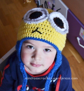Despreciable sombrero de gorro inspirado en el minion de ganchillo para  bebé adolescente adulto -  España